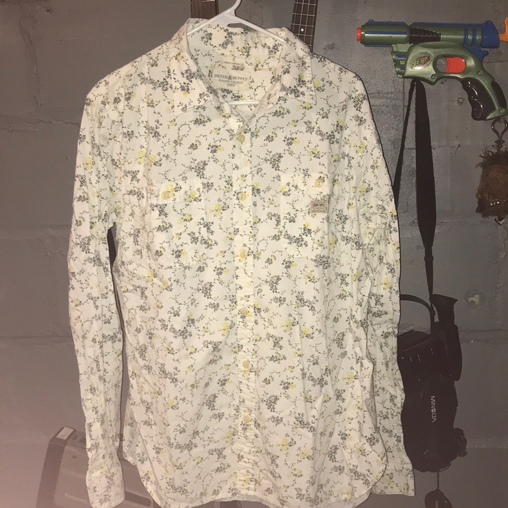 Ralph Lauren button down floral shirt